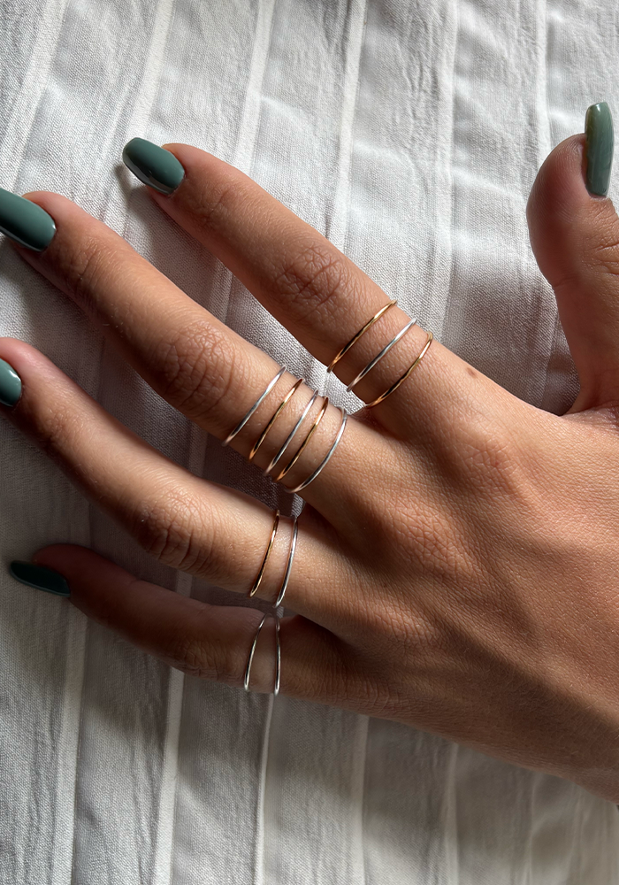 Bague Sally Argentée - Maison Baika