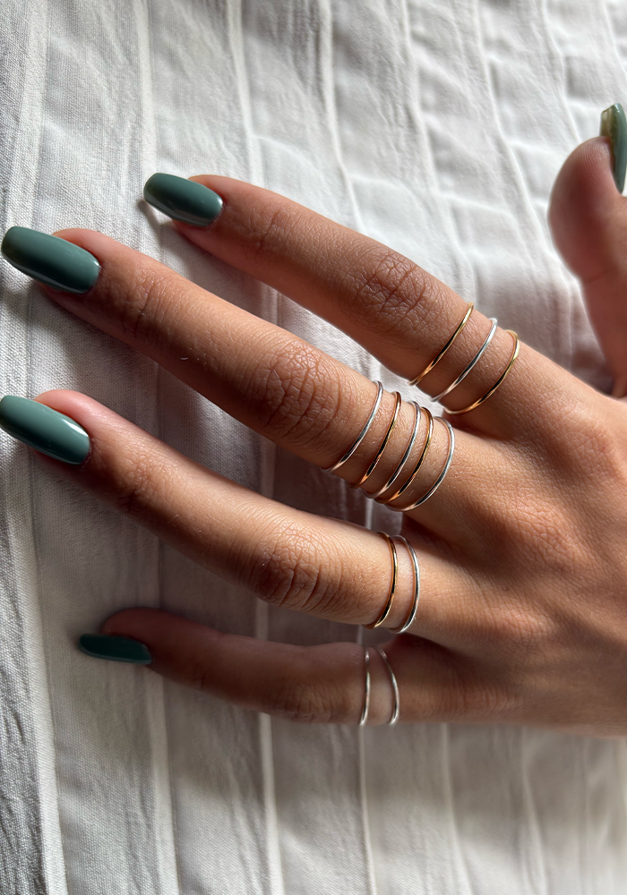 Bague Sally Argentée - Maison Baika