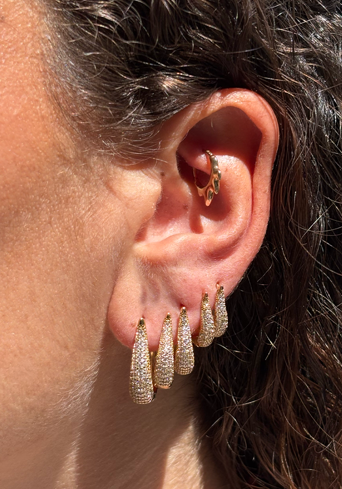 Boucles D'Oreilles Georgy Grand Modèle - Maison Baika