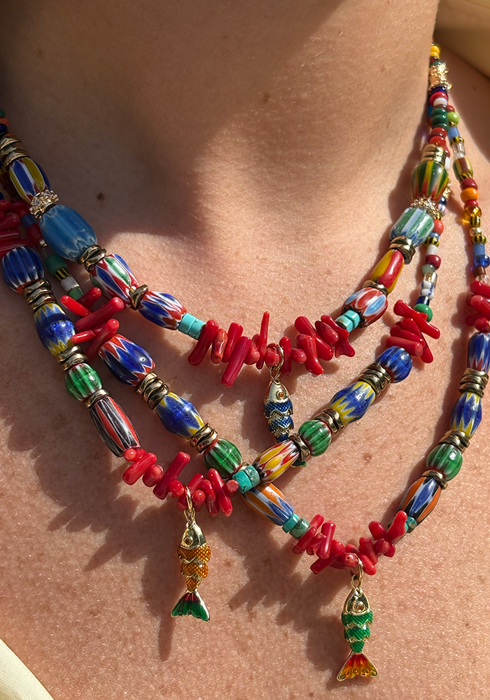 Collier Martia Vert - Maison Baika