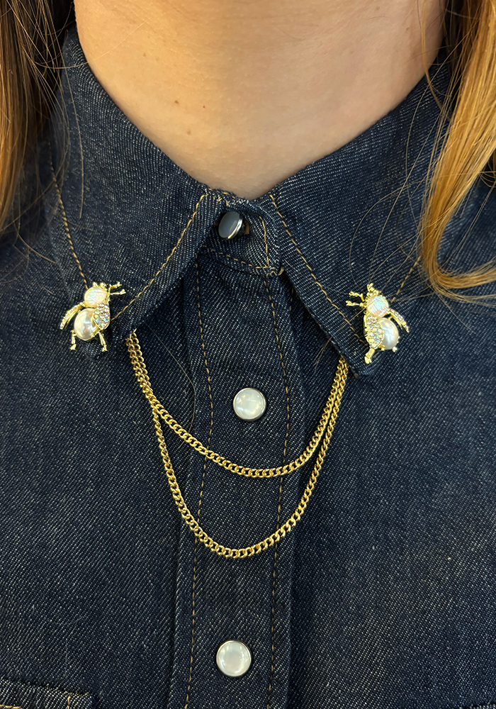 Bijou De Col Henriette Double - Maison Baika