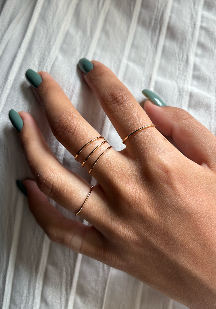 Bague Sally Dorée - Maison Baika