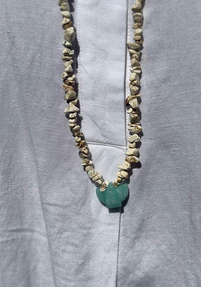 Sautoir Iris Amazonite - Maison Baika