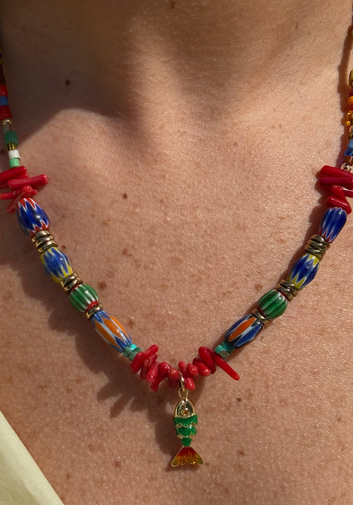 Collier Martia Vert - Maison Baika