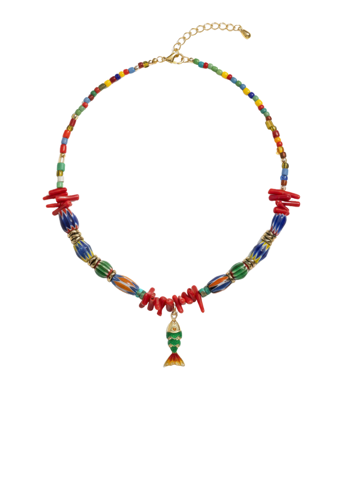 Collier Martia Poisson Vert