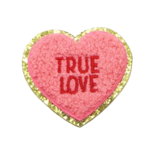 Patch Thermocollant Coeur À Message True Love - MB Columbia