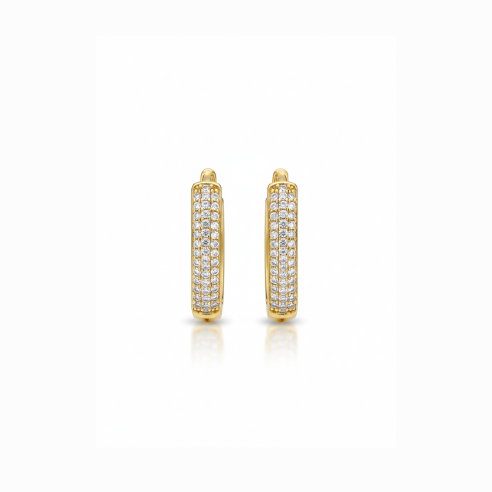 Boucles D'Oreilles Glinda Grand Modèle Doré