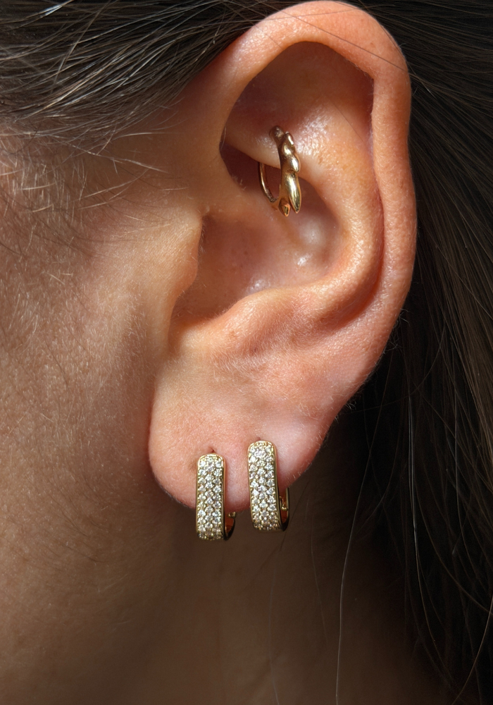 Boucles D'Oreilles Glinda Petit Modèle Doré