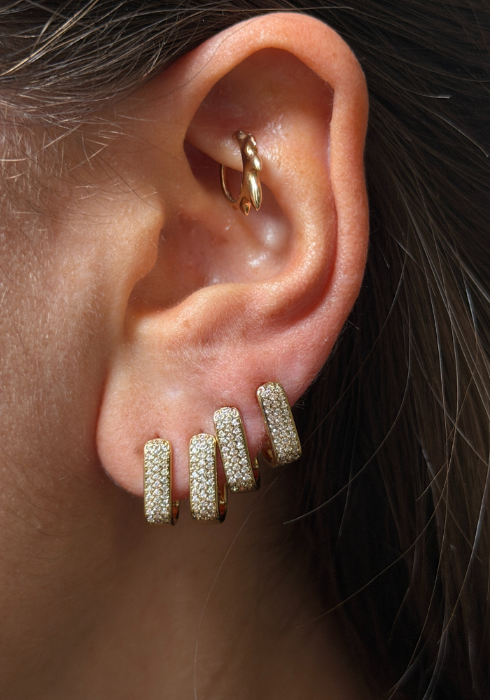 Boucles D'Oreilles Glinda Petit Modèle Doré