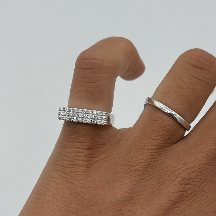 Bague Olive Argent - Maison Baika