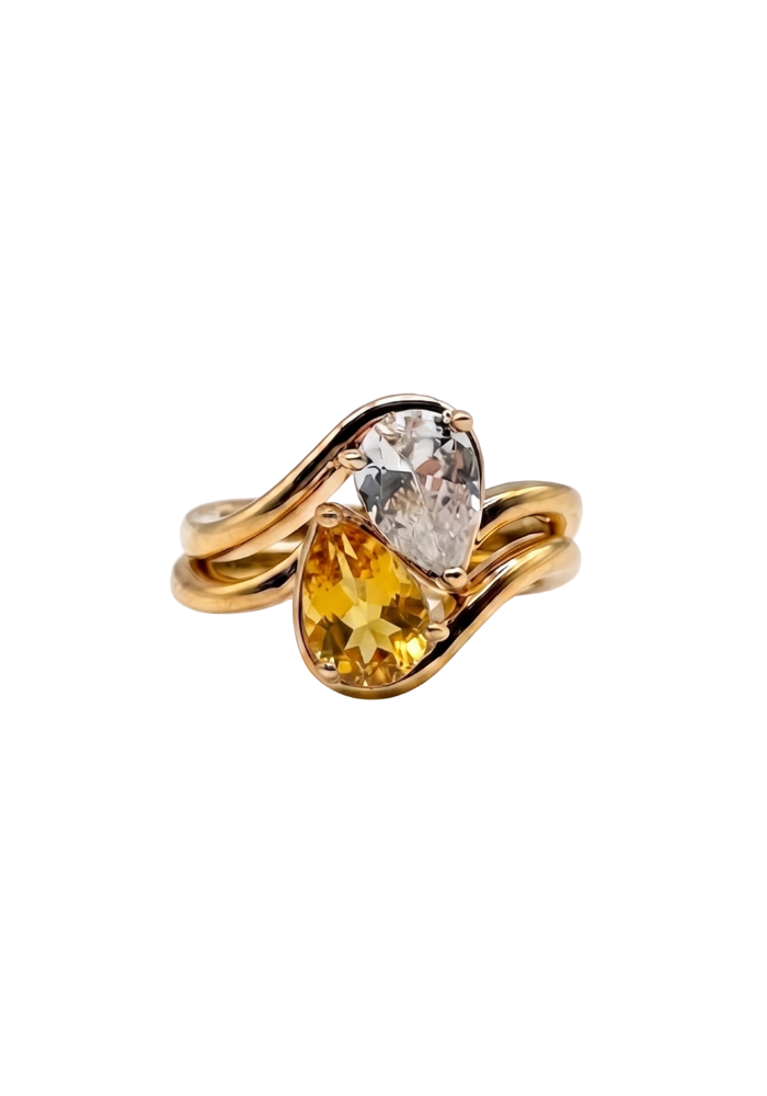 Bague Mary Jane Jaune - Maison Baika
