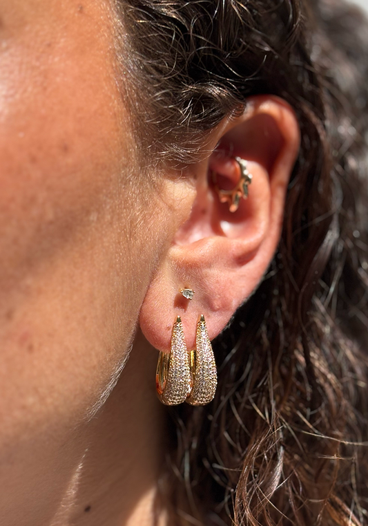 Boucles D'Oreilles Georgy Grand Modèle - Maison Baika

