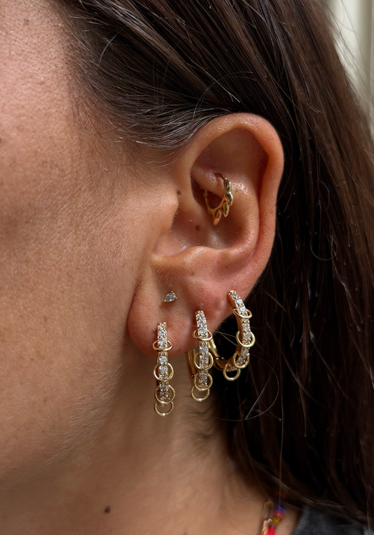 Boucles D'Oreilles Rocky Moyen Modèle - Maison Baika