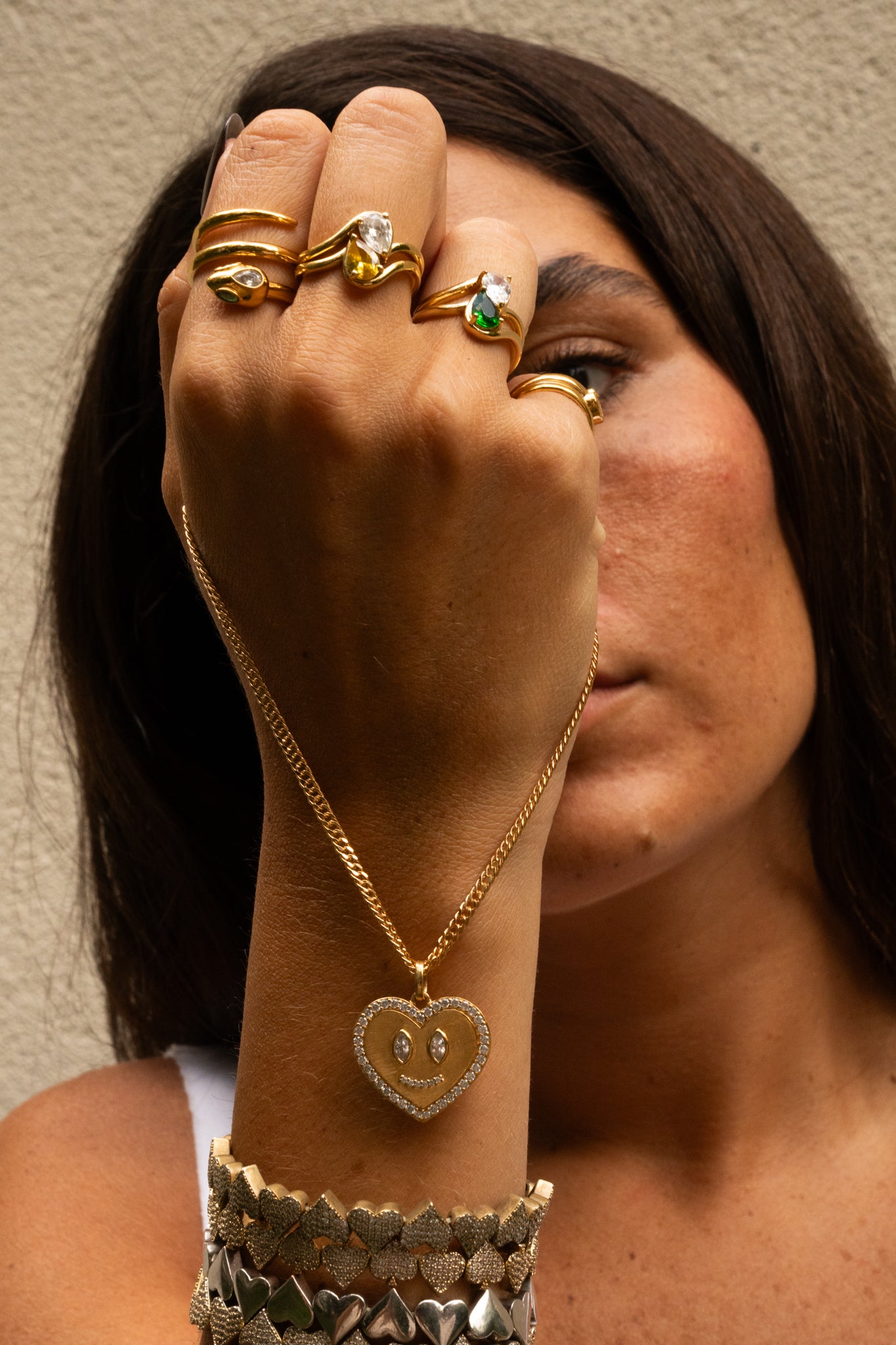 Pendentif Coeur Sur Chaine