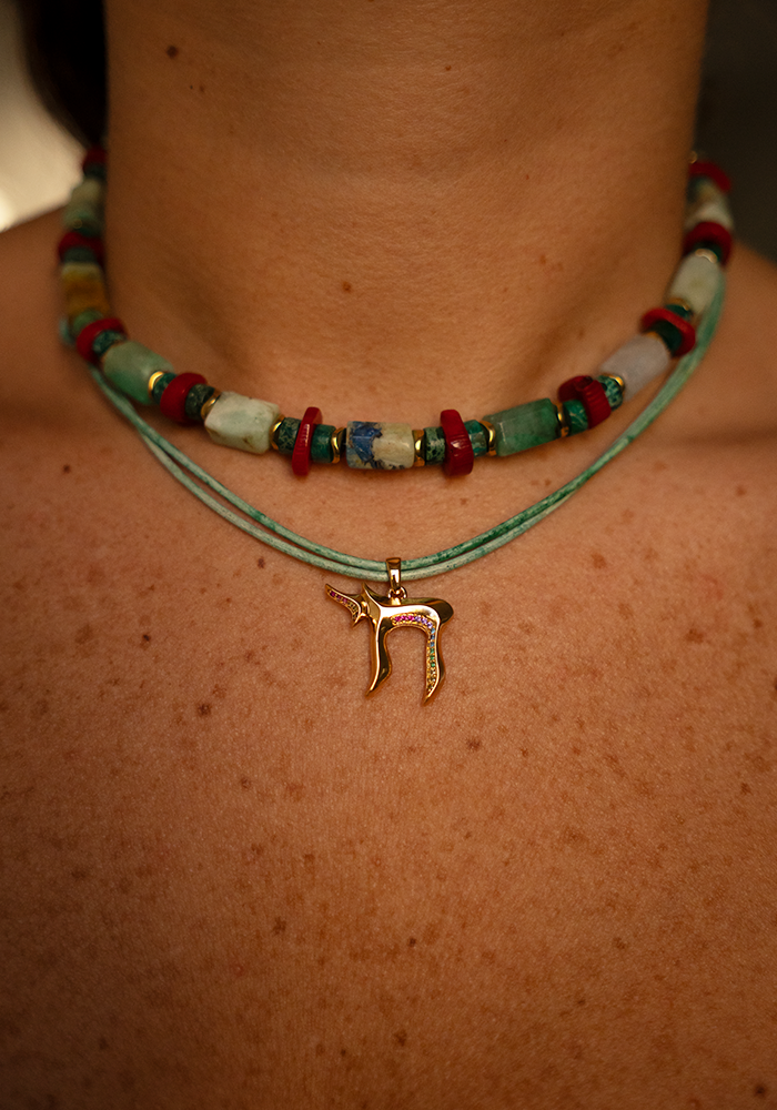 Collier HaÏ - Doré - Multicolore - Maison Baïka
