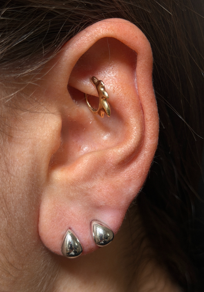 Boucles D'Oreilles Jimmy Moyen Modèle Argent