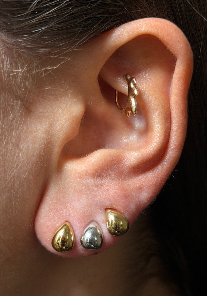 Boucles D'Oreilles Jimmy Moyen Modèle Argent