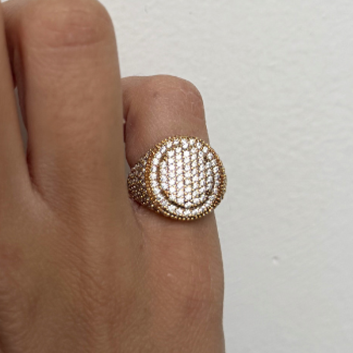 Bague Caroline Plaqué Or - Maison Baïka