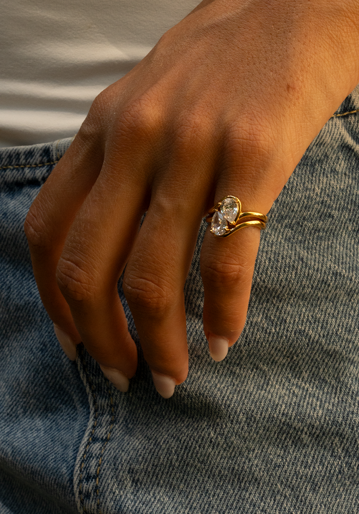 Bague Double Mary Jane - Maison Baika