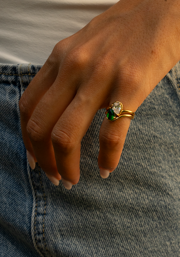 Bague Double Mary Jane - Maison Baika