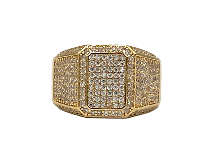 Bague Arthur Plaqué Plaque Or - Maison Baika