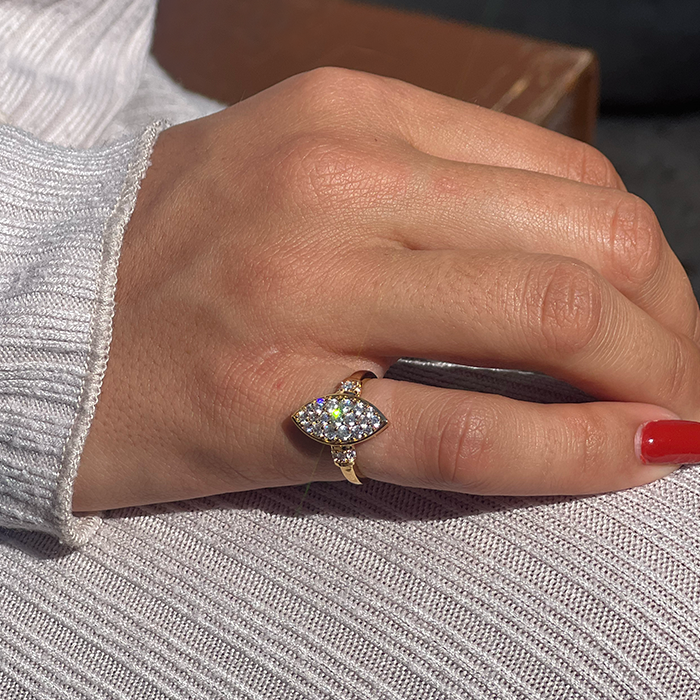 Bague Leva Plaqué Or - Maison Baïka