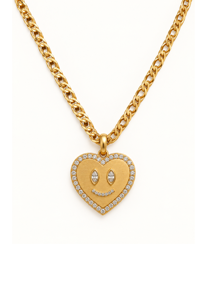Pendentif Coeur Sur Chaine