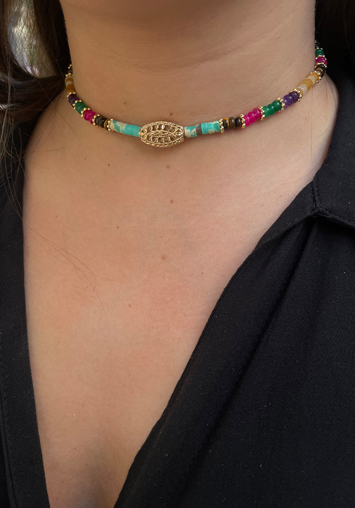 Collier Avara Multicolore - Maison Baïka