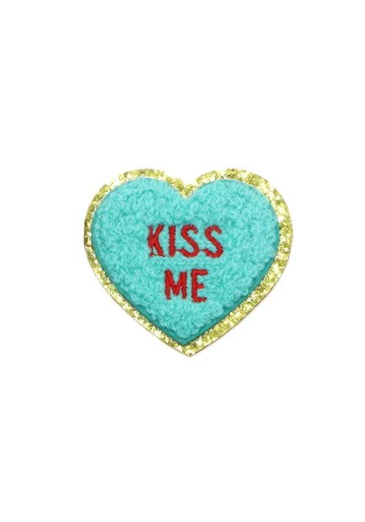 Patch Thermocollant Coeur À Message Kiss Me - MB Columbia