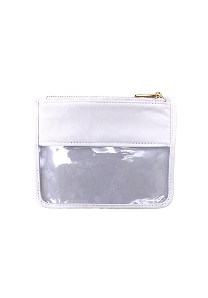 Pochette Oxford Plastique Transparent Et Bande Blanche - Maison Baïka